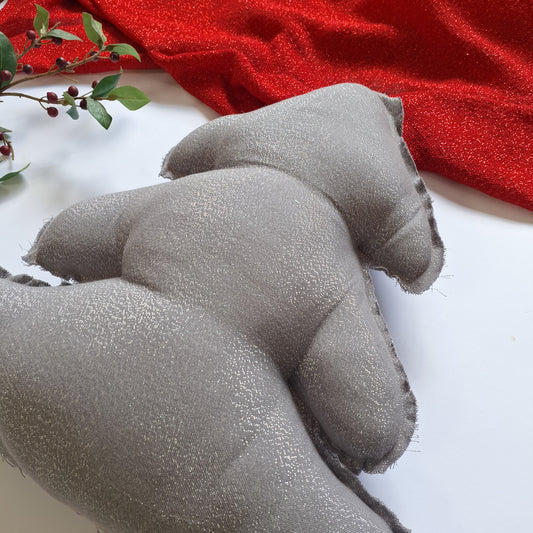 Joyful Holiday Christmas Grey Xmas Tree cushion