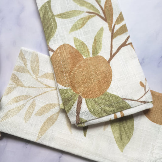 Peach Melba Slub Napkin set