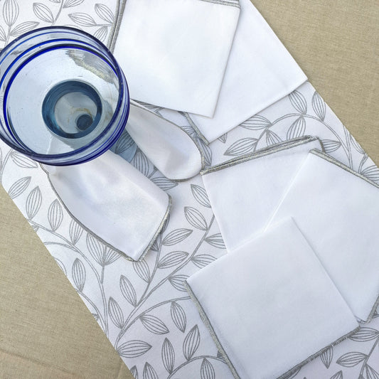 Whimsical Cocktail Napkin- Gold or Silver