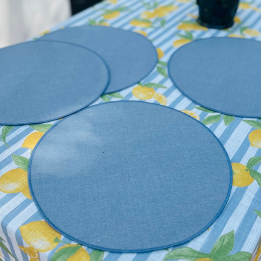 Riviera Stormcloud Placemat Set