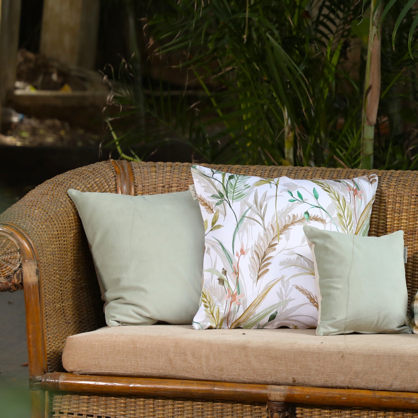 Coastal Mint Velvet Cushion Cover