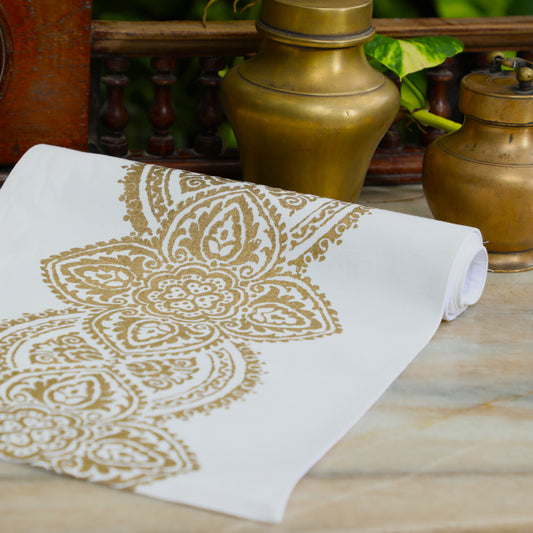 Athena White Gold Runner