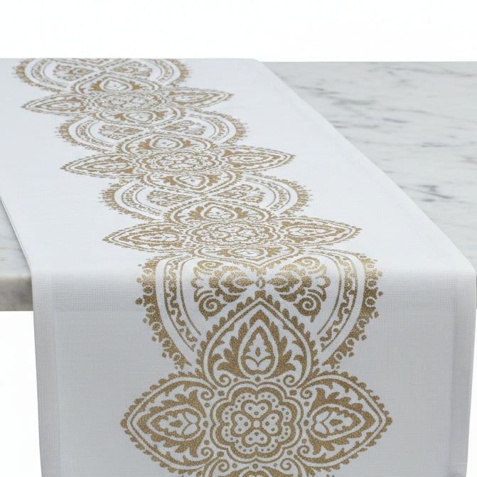 Athena White Gold Runner