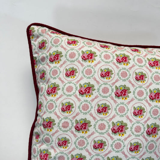 English Bloom Pink Cushion Cover