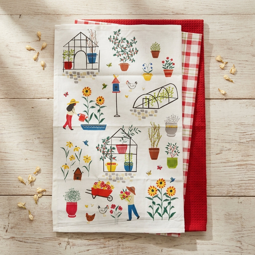 The Farm Kitchen towel set