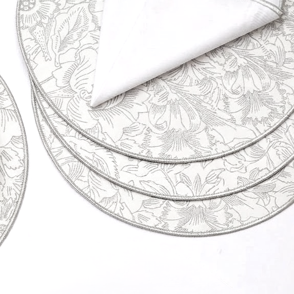 Fiore Silver Round Placemat