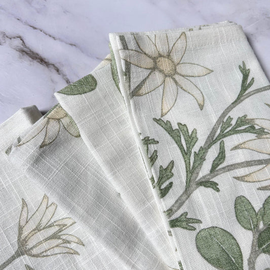 Off White Garden Slub Napkin