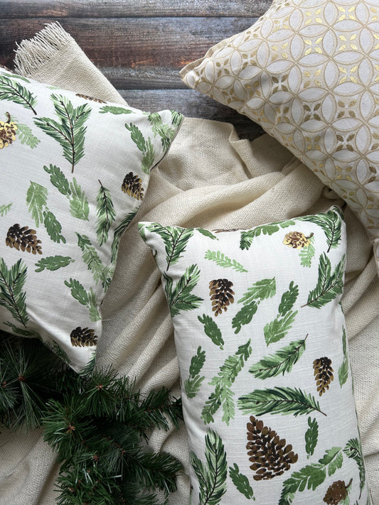 Gold Pine Harvest Cushion Cover