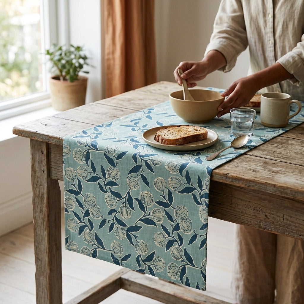 Indigo Petals Runner
