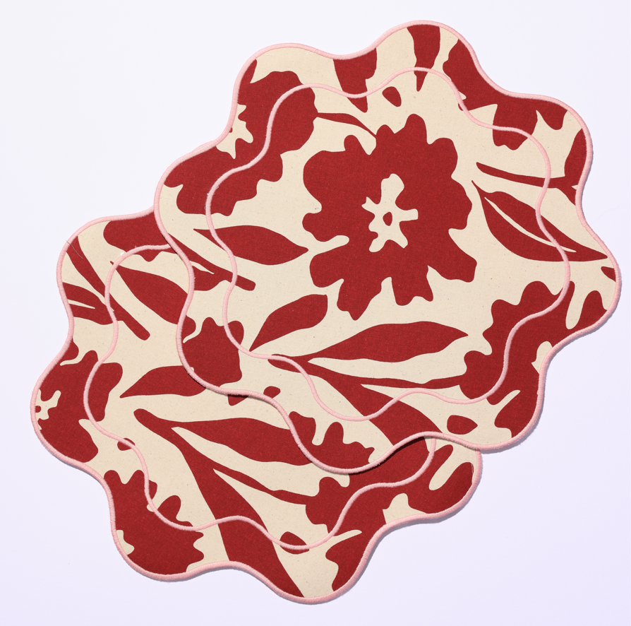 Clara Burgundy Placemat