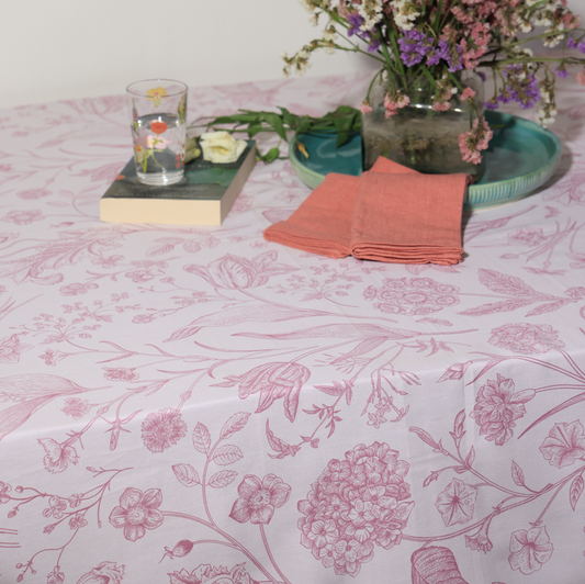 Faded Rose Tablecloth