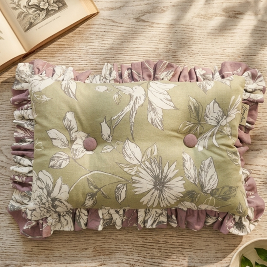 Verdant Rose Cushion
