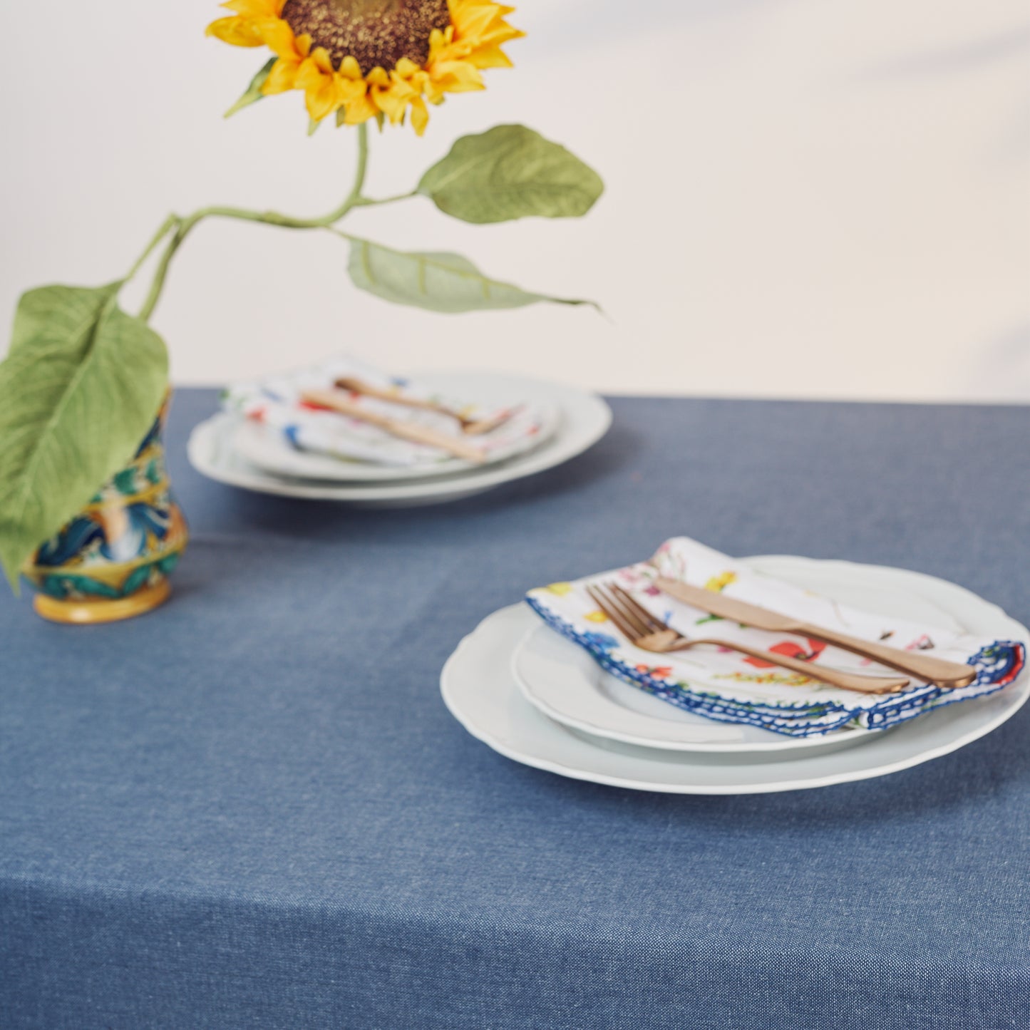 Stain Proof Riviera Ocean Tablecloth