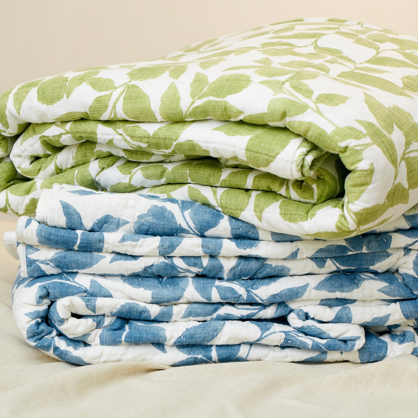 Botanical Bliss Quilt - Blue