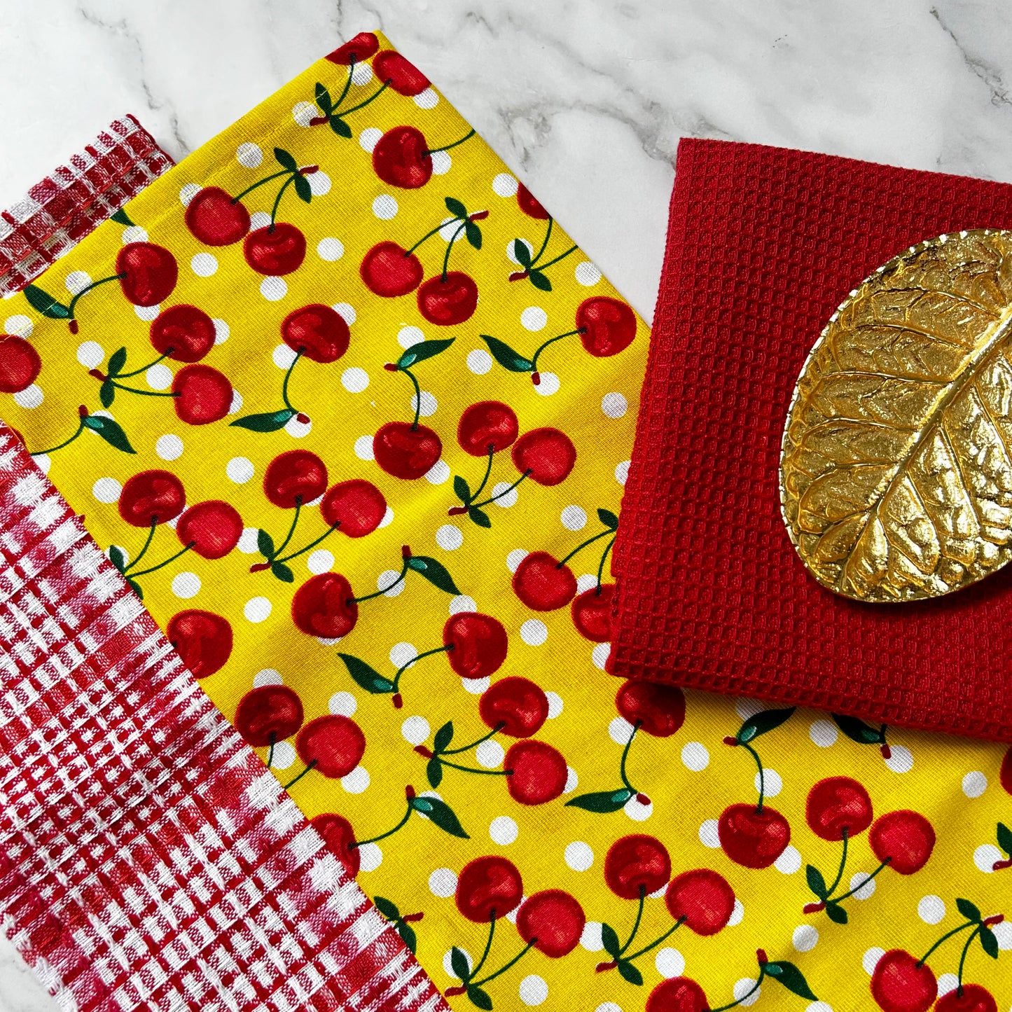 Cherry Kitchen Towels set