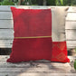 Red Embroidery Pachwork Cushion Cover