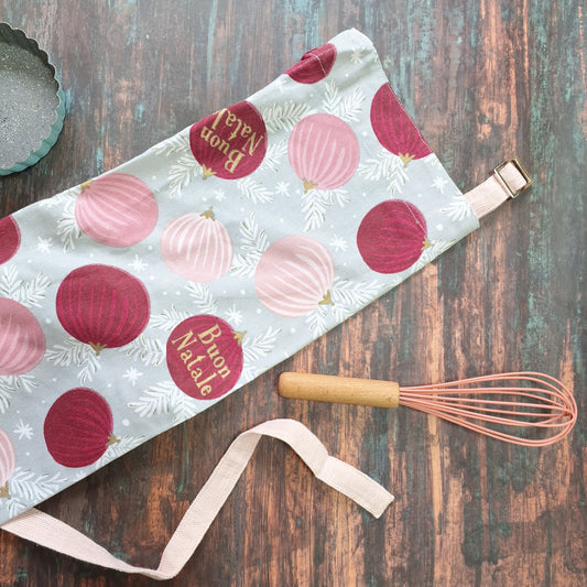 Buon Natale Pink Apron