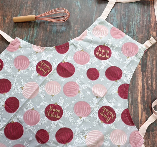 Buon Natale Pink Apron