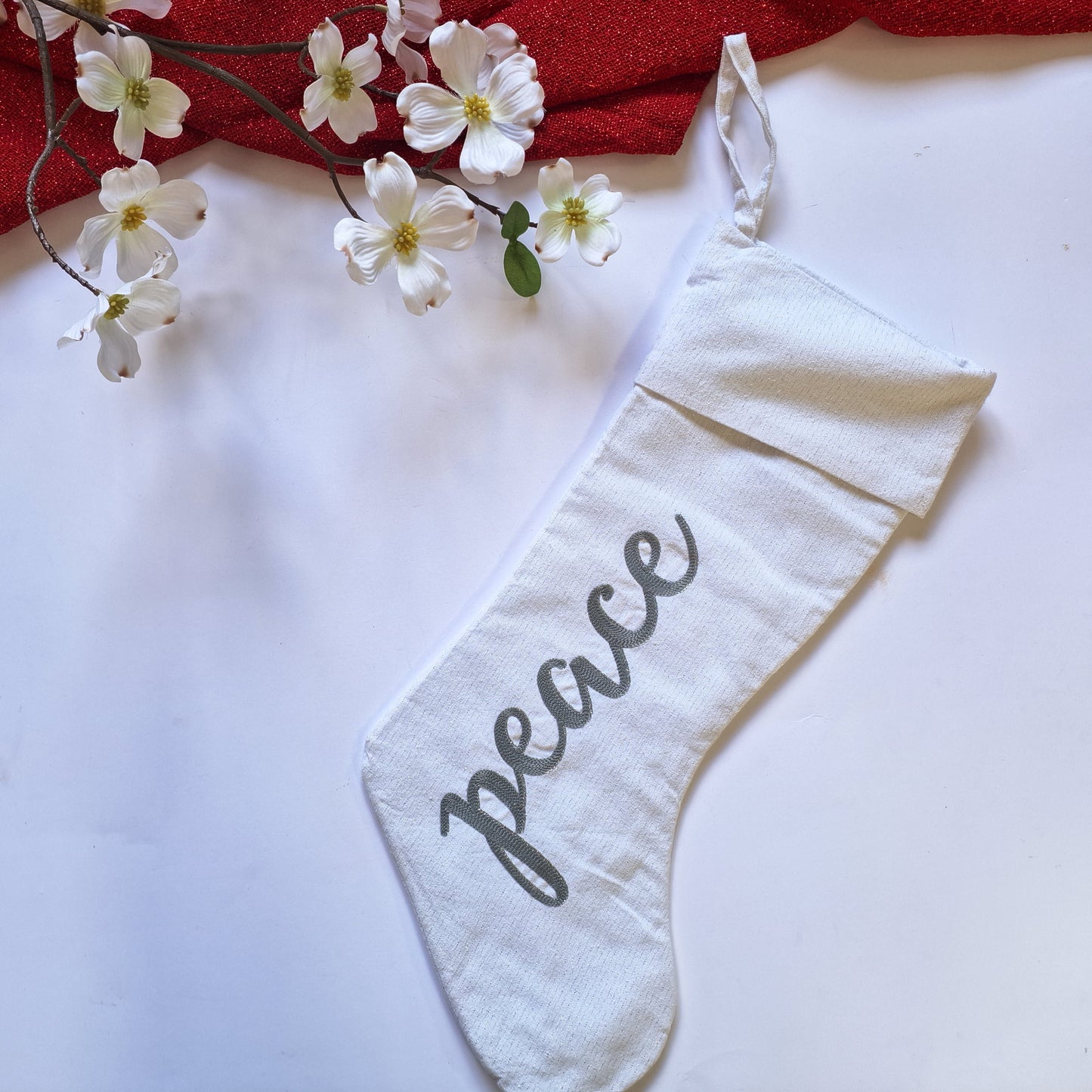 Peace Christmas Stocking