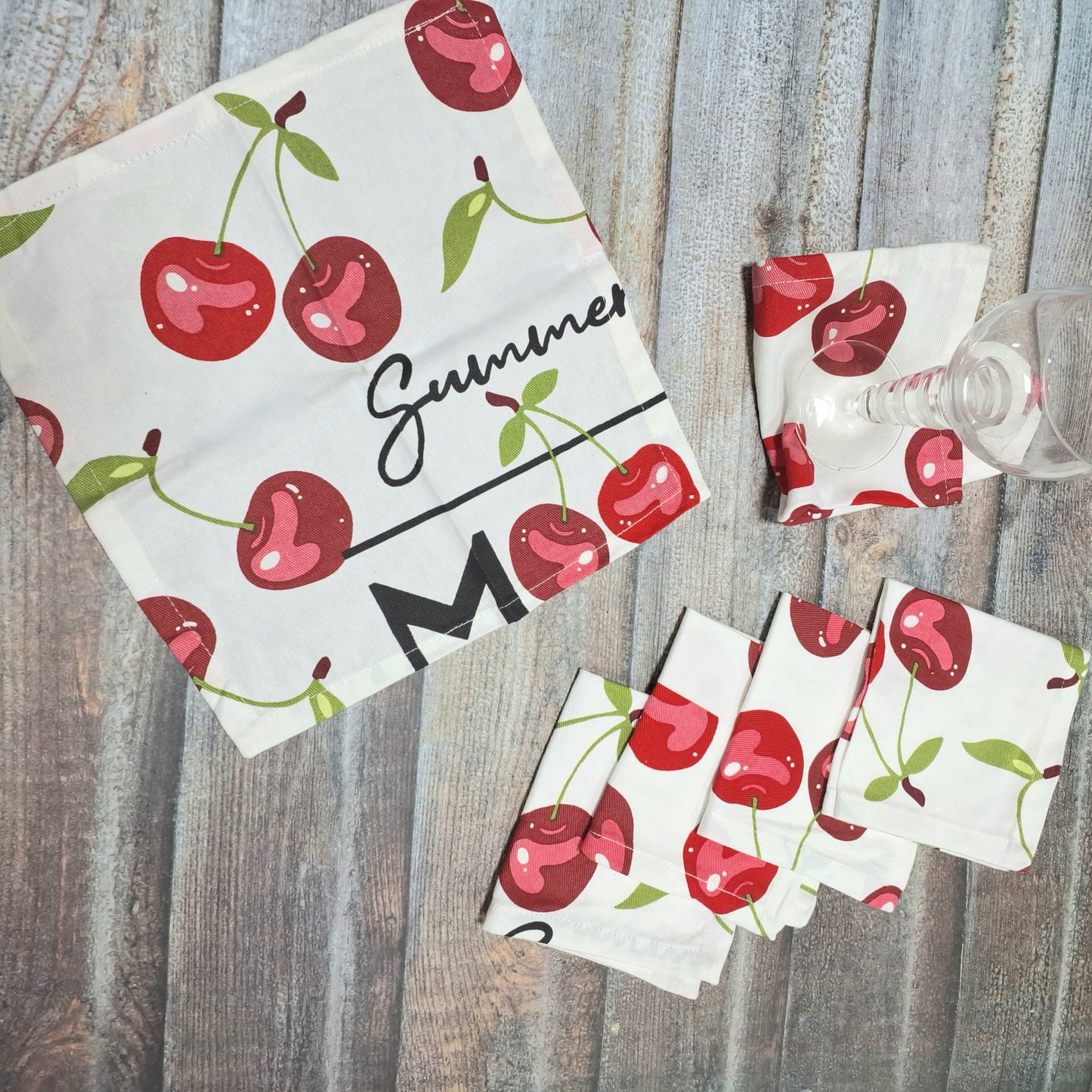 Cherry Mood Cocktail Napkin