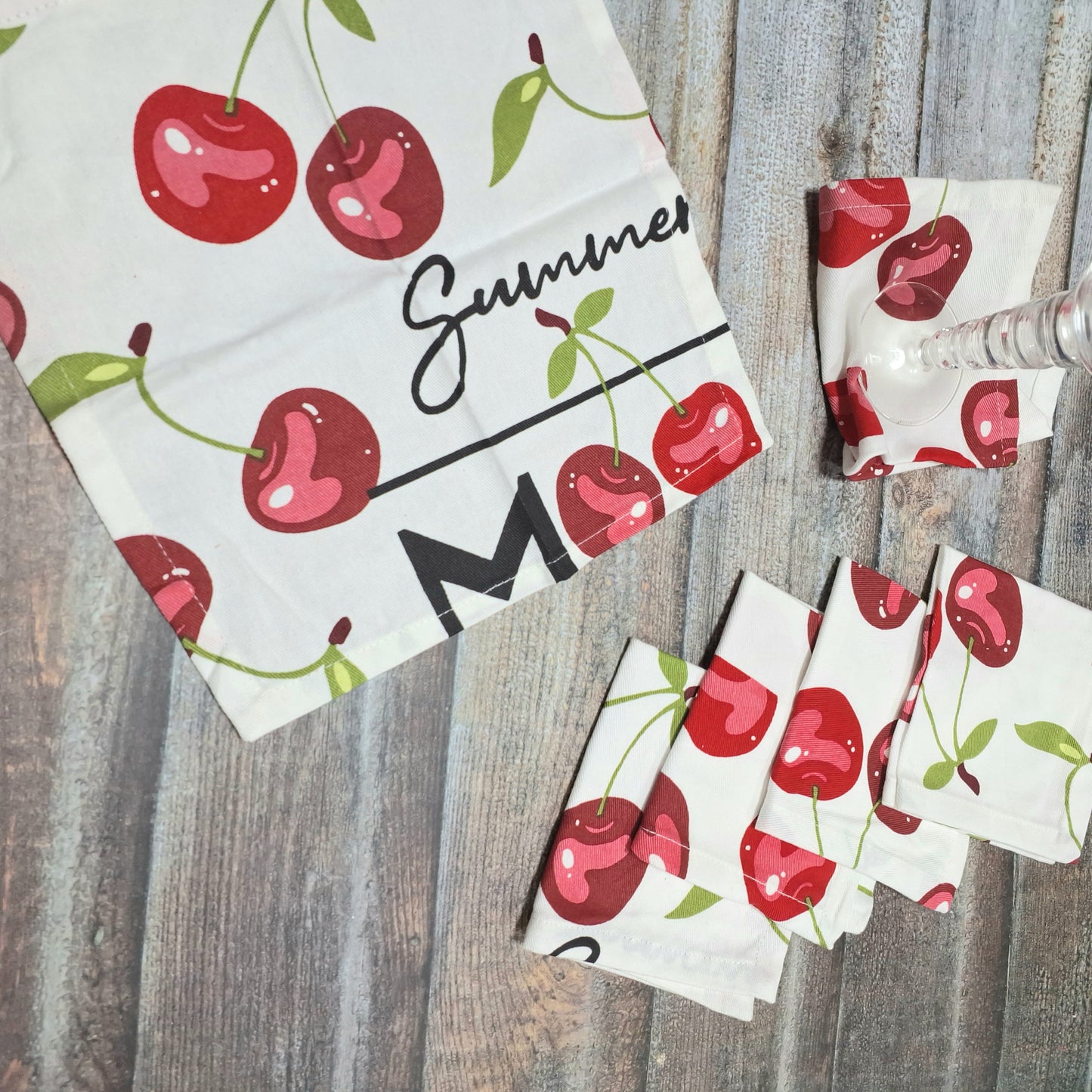 Cherry Mood Cocktail Napkin