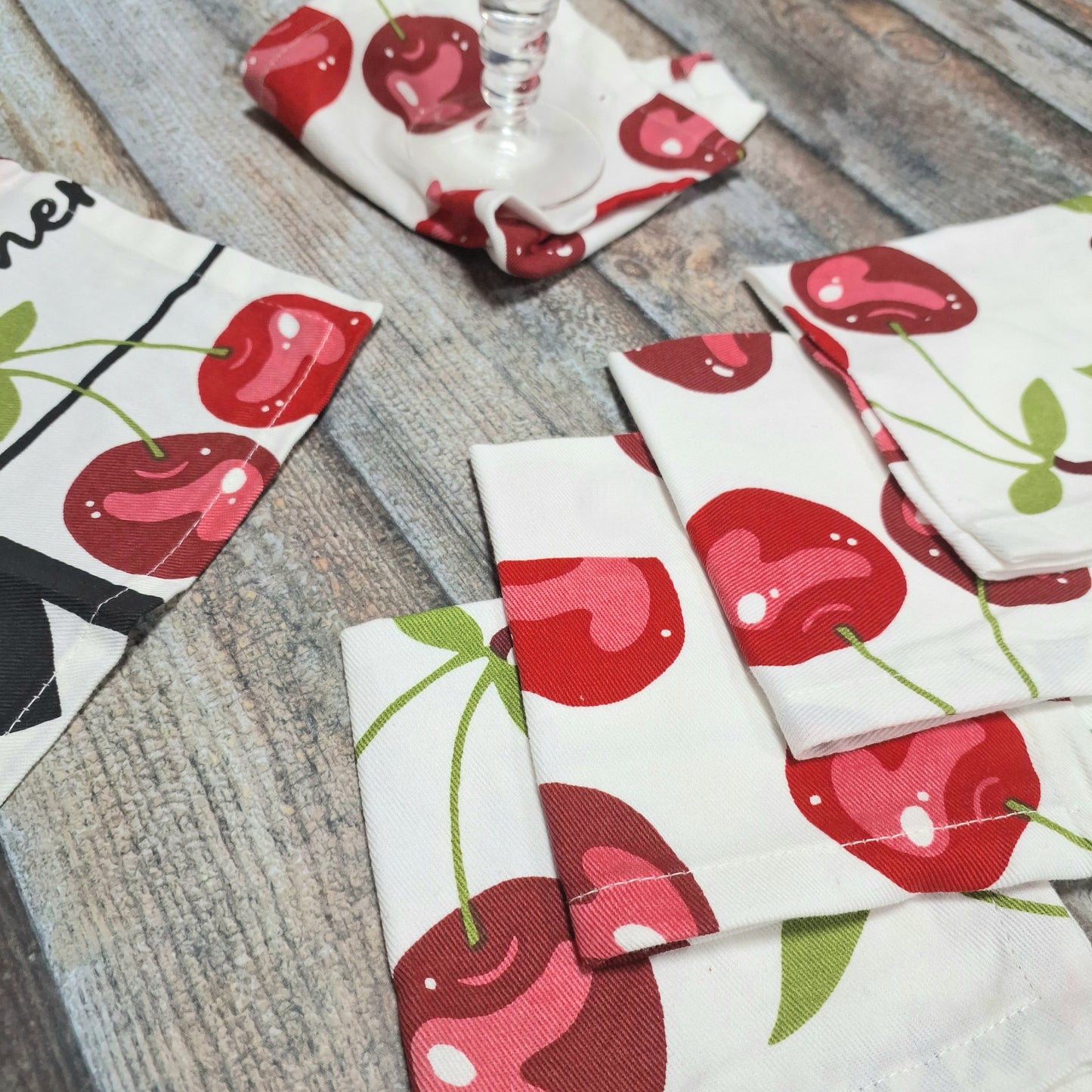 Cherry Mood Cocktail Napkin