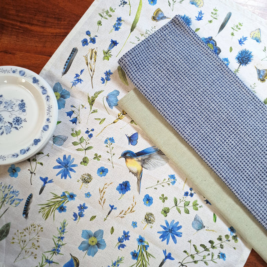 Blue Bird Kitchen Towel set