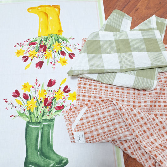 Garden Boots Kitchen Towel set