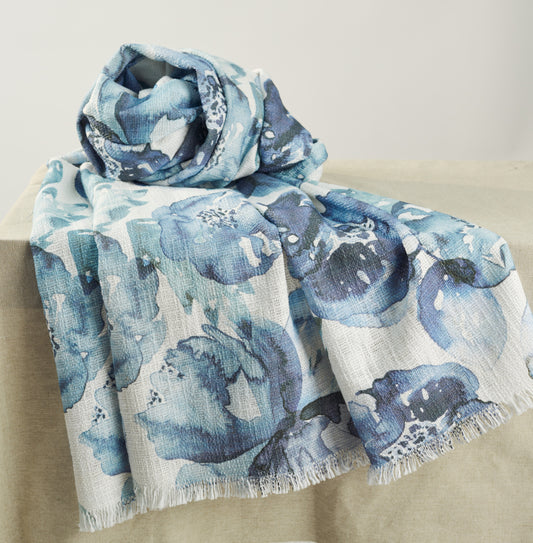 Watercolour Flora Throw