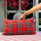 Tartan Red Cushion