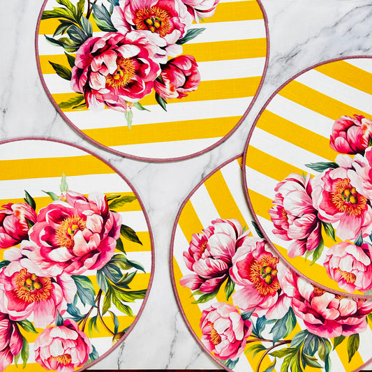Miami Placemat Set - Pink