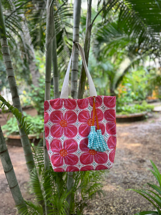 Art Bloom Tote - Pink