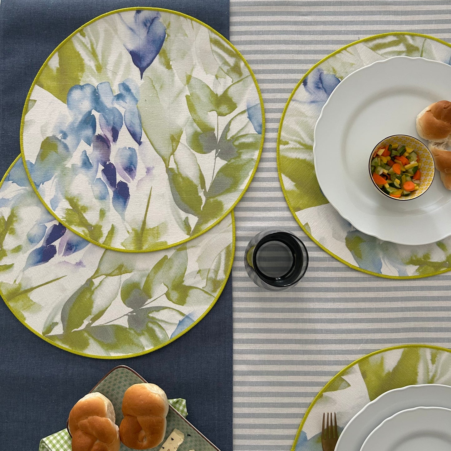 Watercolour Maya Green Placemat