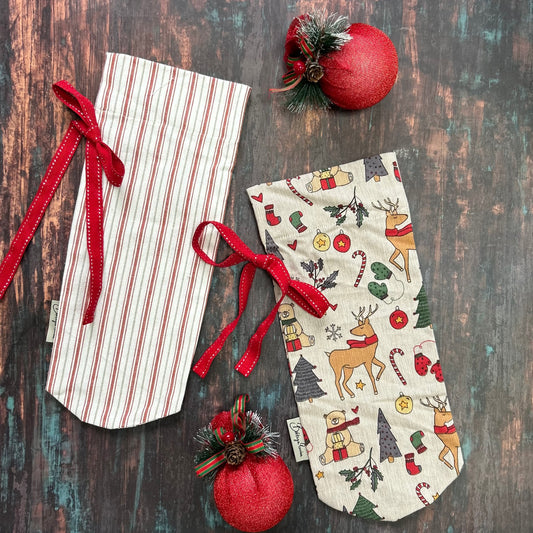 Merry Christmas Bottle Bag Set