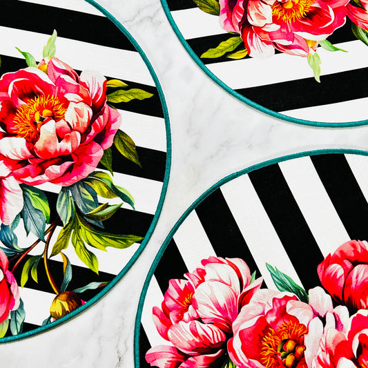 Miami Placemat Set - Black