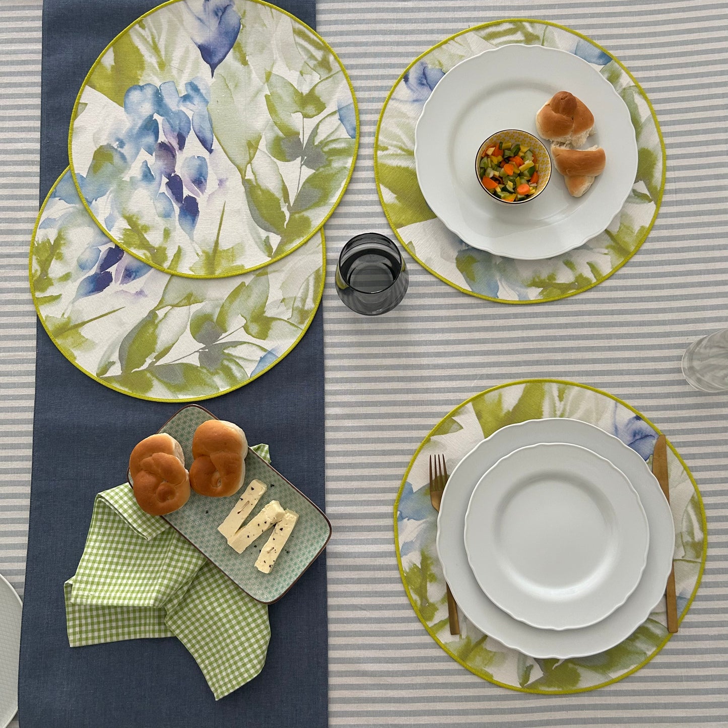 Watercolour Maya Green Placemat