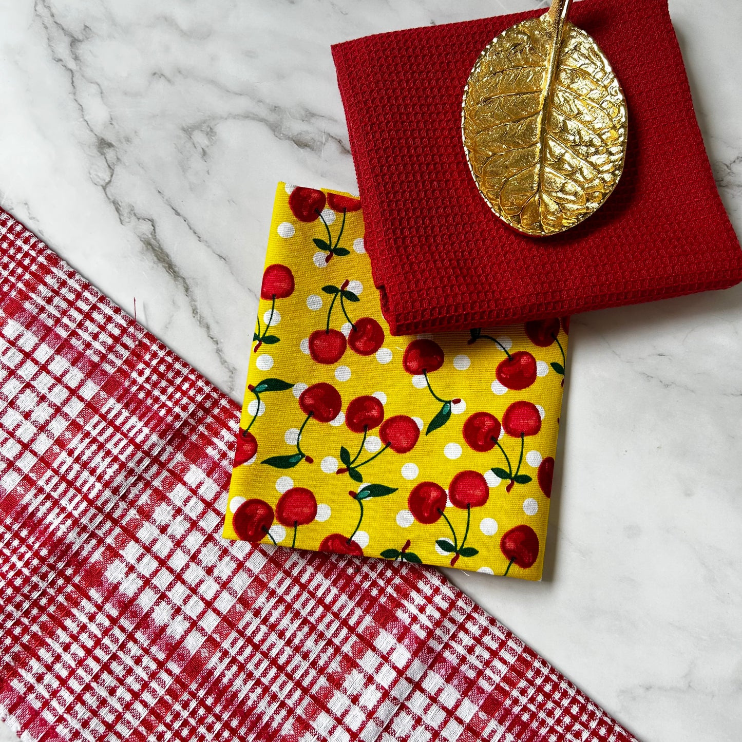 Cherry Kitchen Towels set