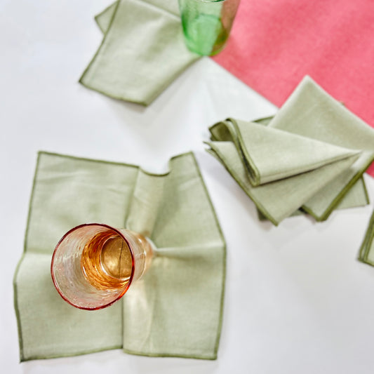 Riviera MINT Cotton Cocktail Napkin