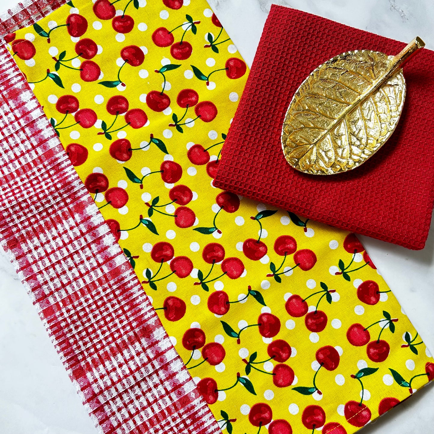 Cherry Kitchen Towels set