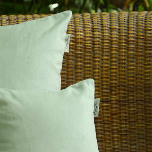 Coastal Mint Velvet Cushion Cover