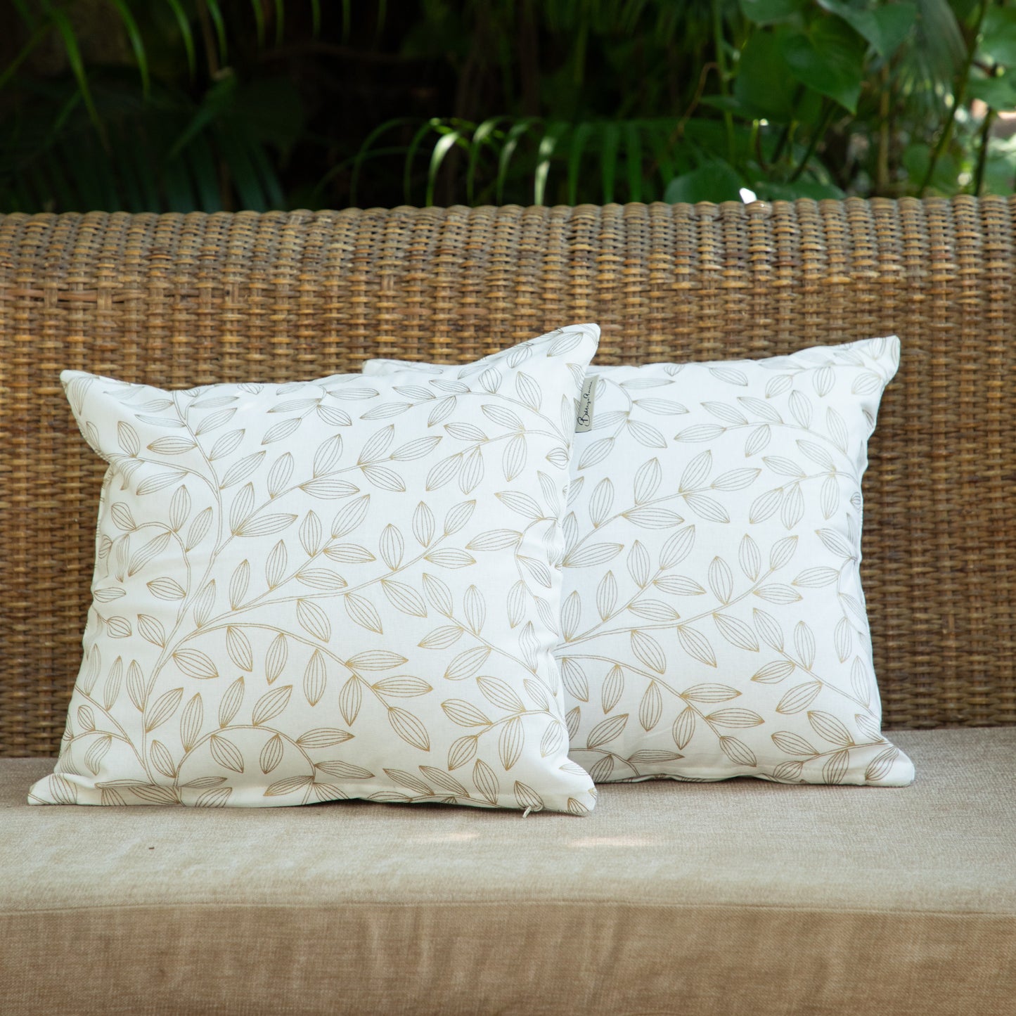 Feuille Gold Cushion Cover Set