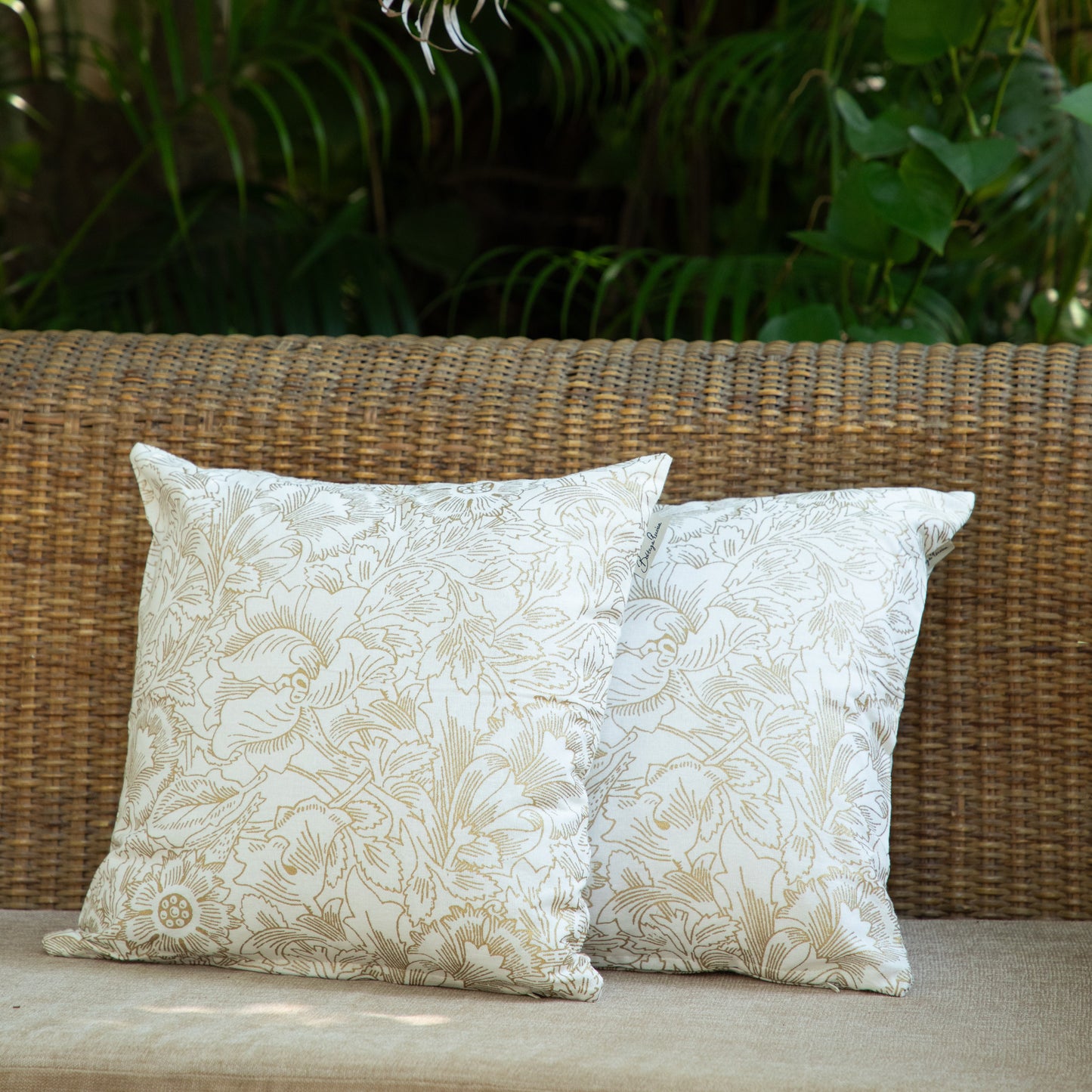 Fiore Gold Cushion Cover Set