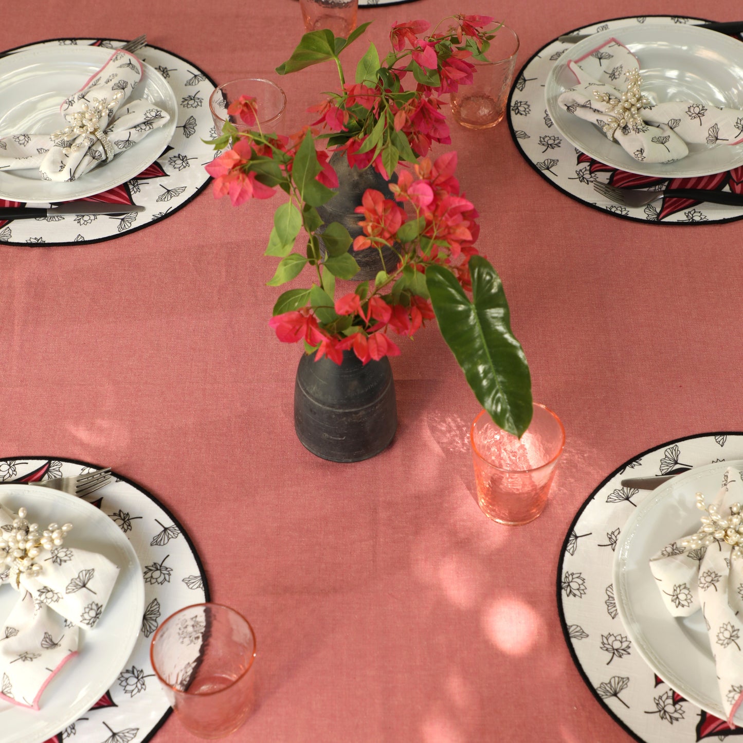 Riviera Blush Tablecloth