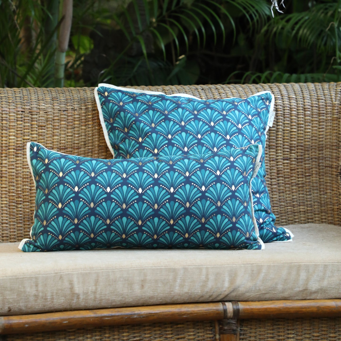 Peacock Blaze Cushion Cover