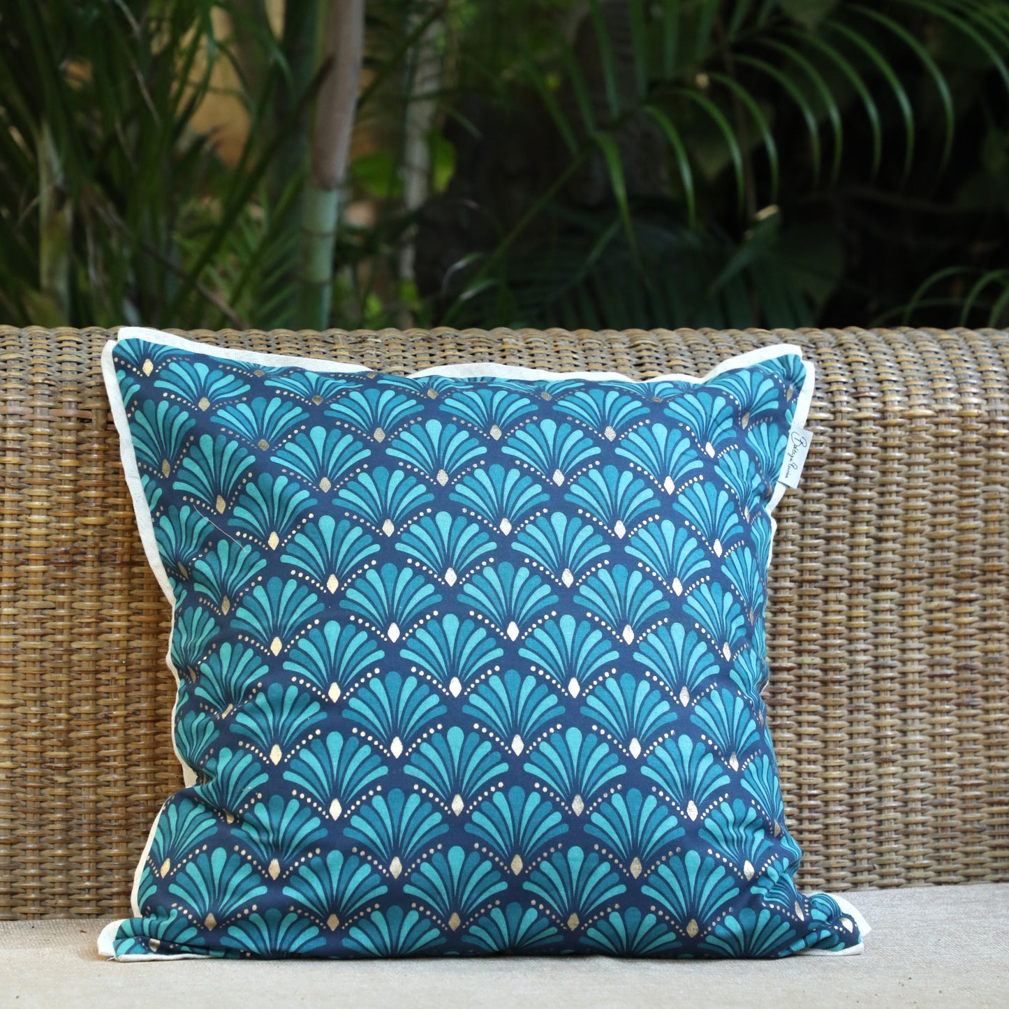 Peacock Blaze Cushion Cover