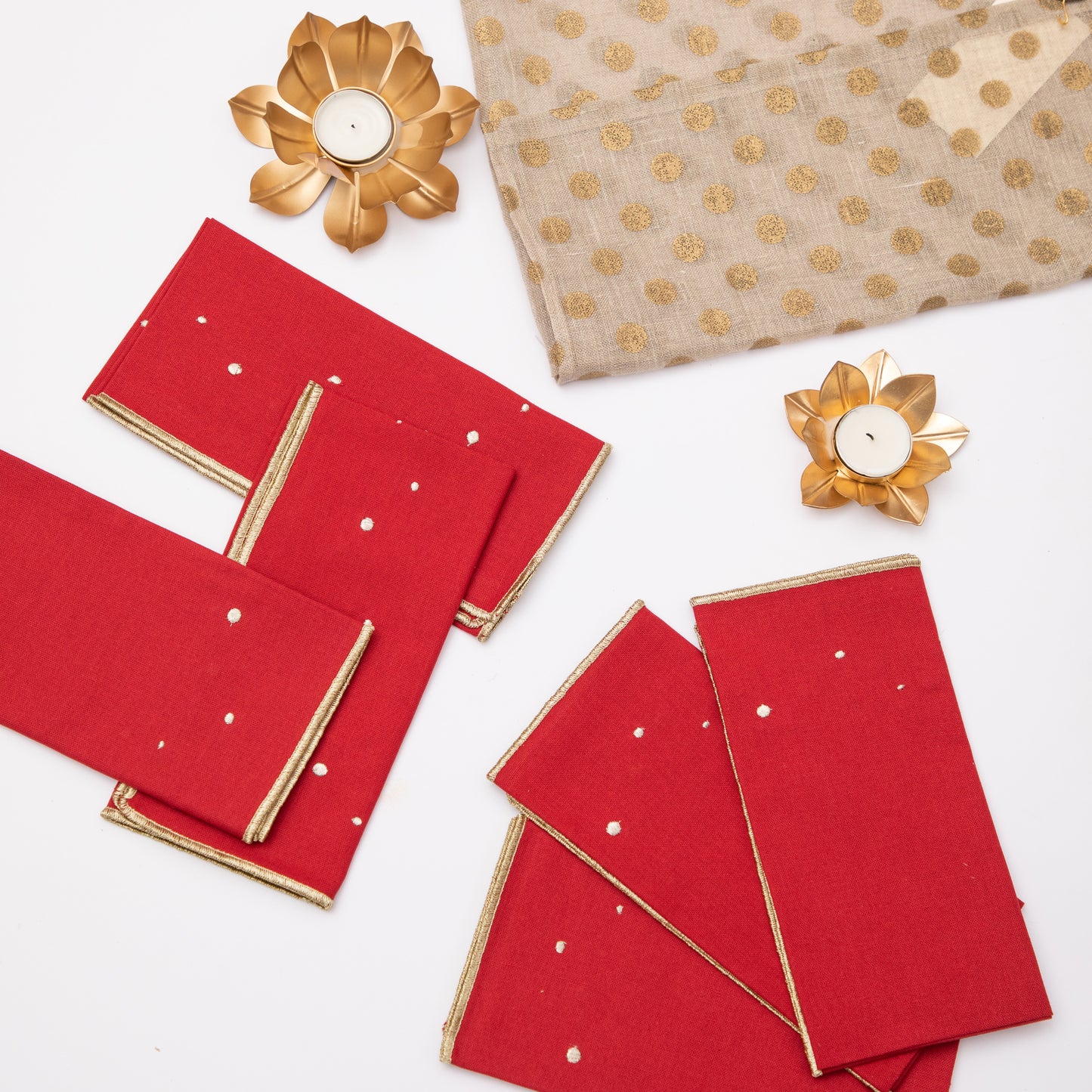 Red Gold Spot Gift Set