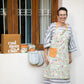 Cooking lover set - Apron, Basket & Double Mitt Gift set