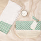 Stylish Well being set - Pouch, Hand towel & Candle Gift set  (Mint)