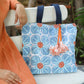 Art Bloom Tote - Blue