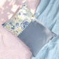 Serene Petal Blue Cushion Cover